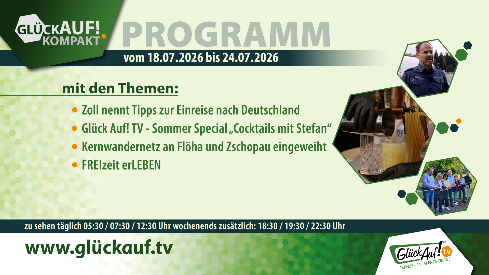Glück Auf! kompakt für die Woche vom 17.07.2026 bis 24.07.2026 Glück Auf! kompakt für die Woche vom 17.07.2026 bis 24.07.2026