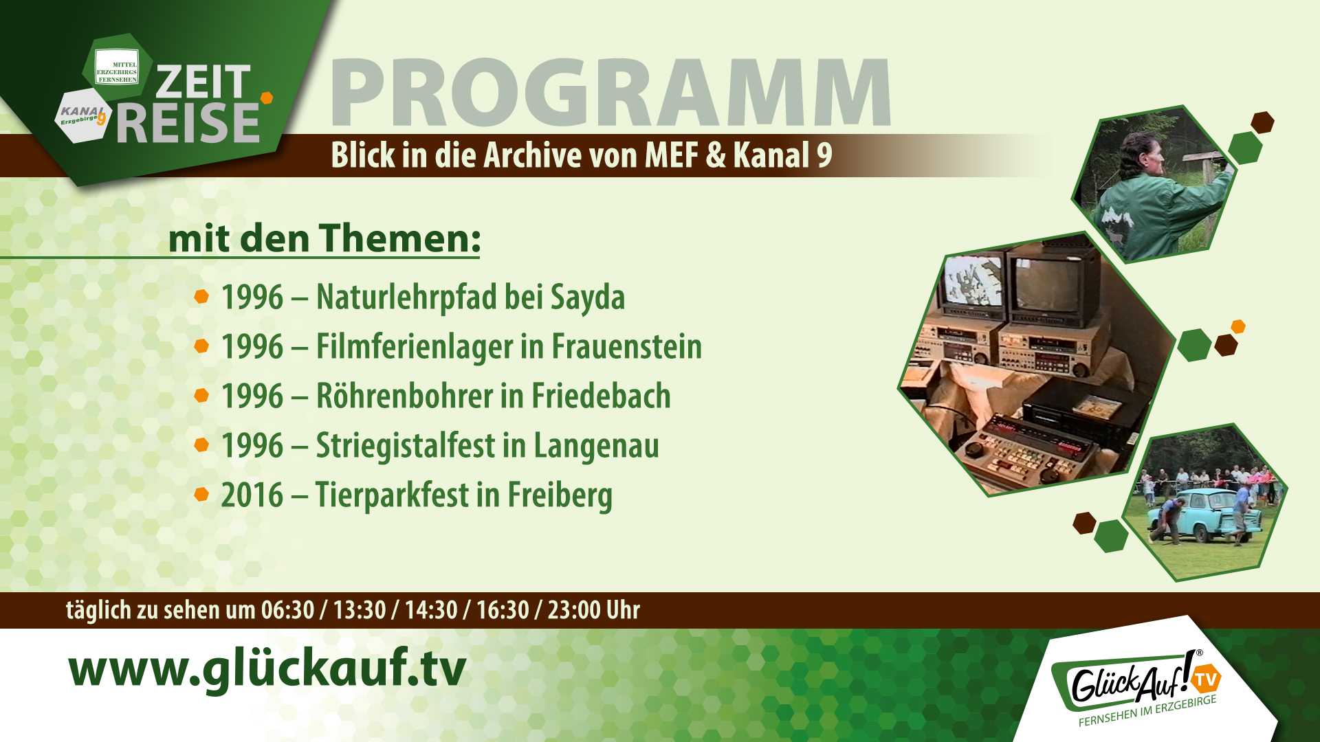Glück Auf! TV - Zeitreise für die Woche vom 25.07.2026 bis 31.07.2026 Glück Auf! TV - Zeitreise für die Woche vom 25.07.2026 bis 31.07.2026