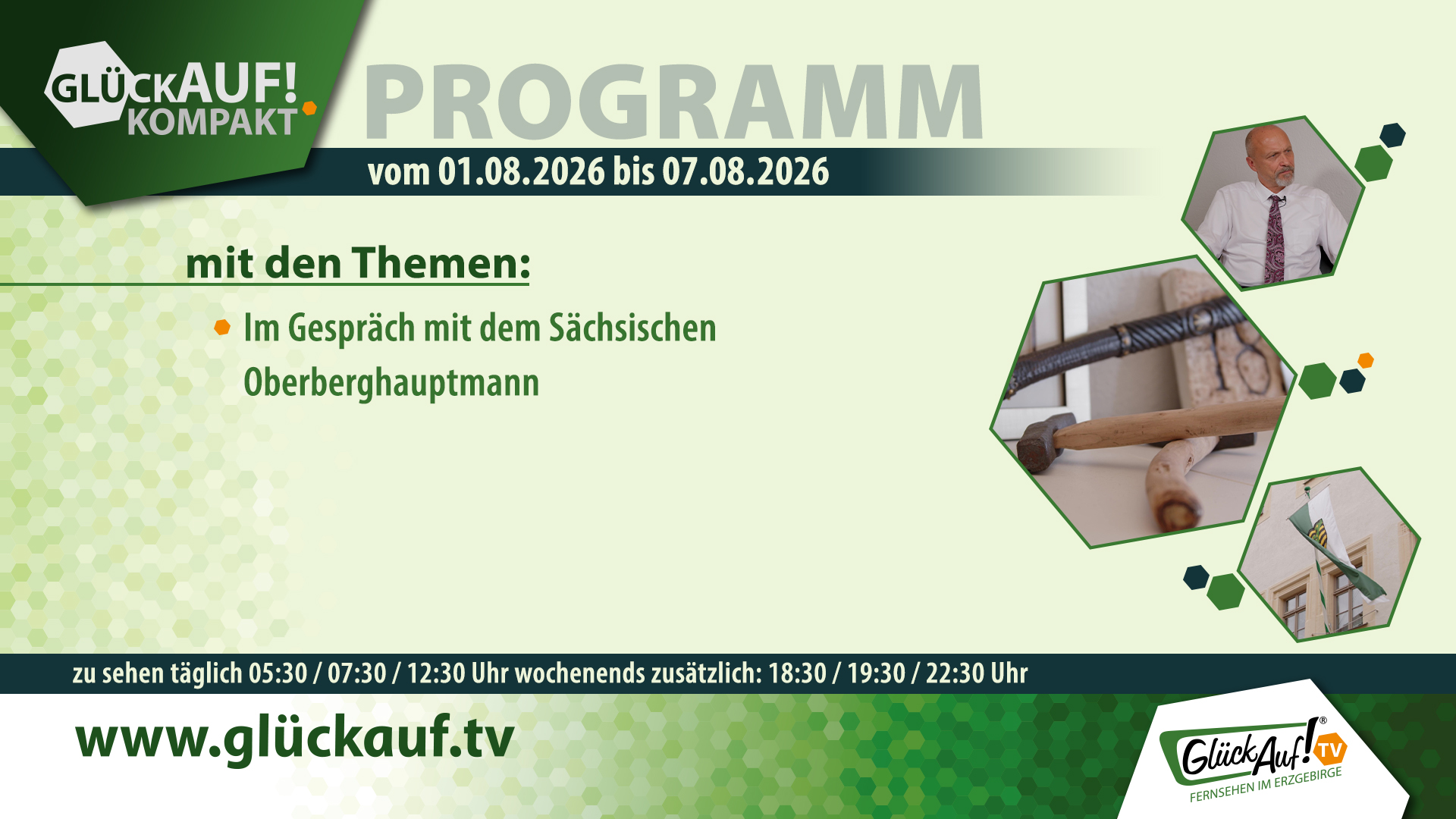 Glück Auf! kompakt für die Woche vom 01.08.2026 bis 07.08.2026