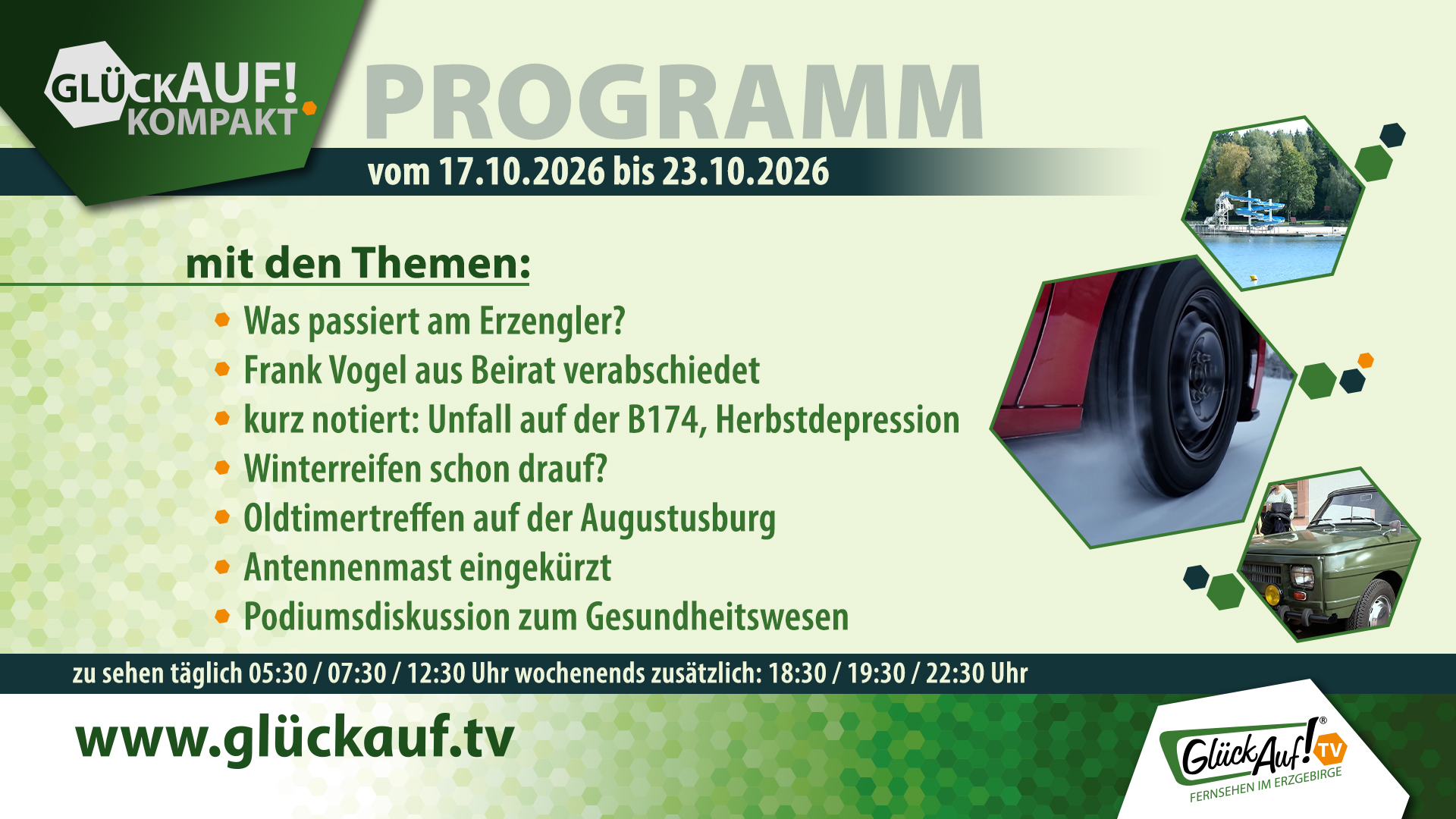 Glück Auf! kompakt für die Woche vom 17.10.2026 bis 23.10.2026