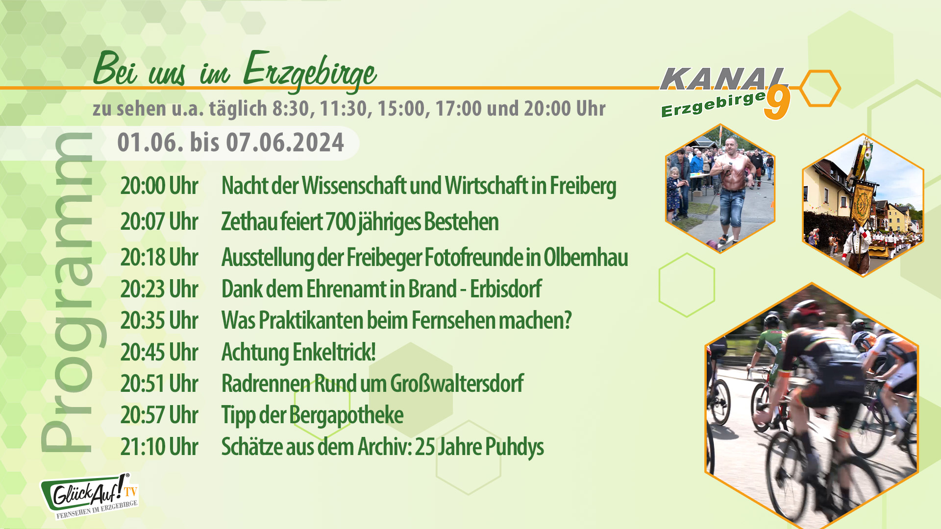 Bei uns im Erzgebirge für die Woche vom 01.06. bis 07.06.2024