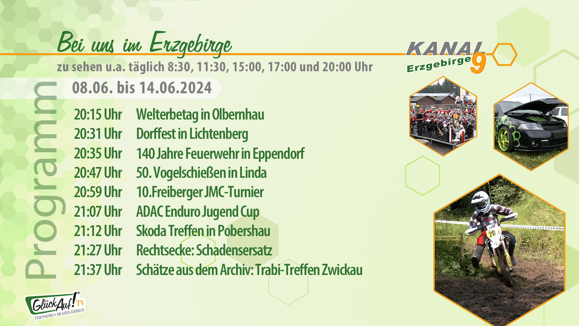 Bei uns im Erzgebirge für die Woche vom 08.06. bis 14.06.2024