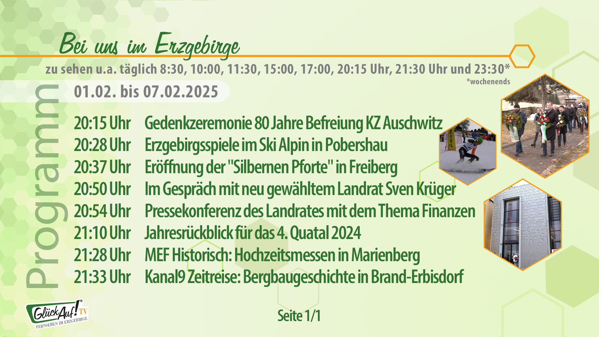 Bei uns im Erzgebirge für die Woche vom 01.02. bis 07.02.2025