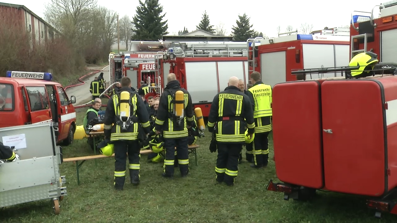 MEgional mit dem erneuten Brand auf der Deponie in Grießbach