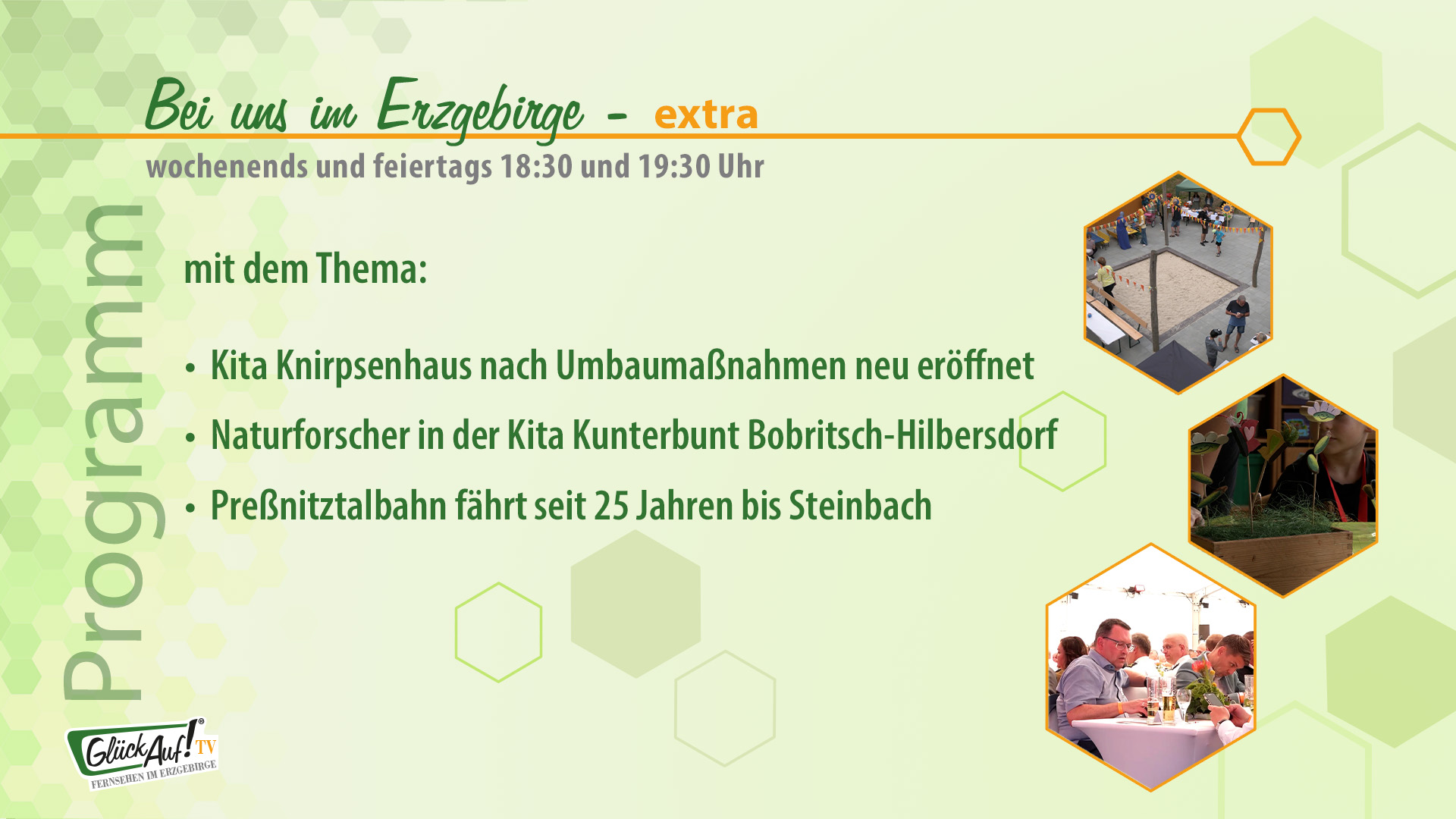 Bei uns im Erzgebirge - extra am 23.08. und 24.08. Bei uns im Erzgebirge - extra am 23.08. und 24.08.